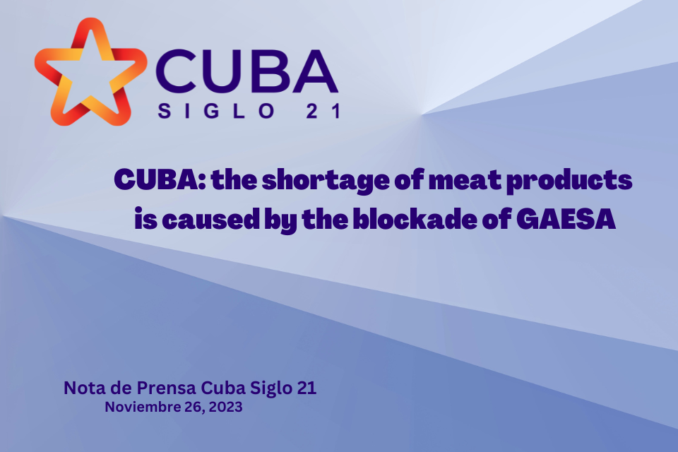 Cuba: the shortage of meat products is caused by the blockade of GAESA