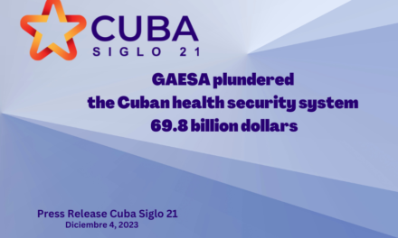 GAESA plundered the Cuban health security system 69.8 billion dollars