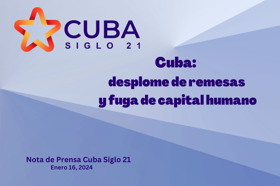 Cuba: desplome de remesas y fuga de capital humano