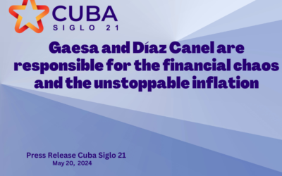 Gaesa and Díaz Canel are responsible for the financial chaos and the unstoppable inflation