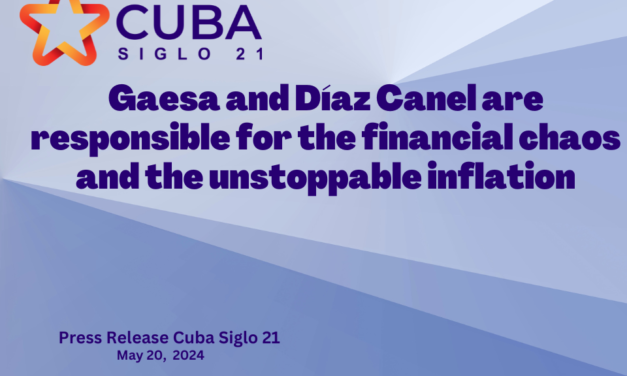 Gaesa and Díaz Canel are responsible for the financial chaos and the unstoppable inflation