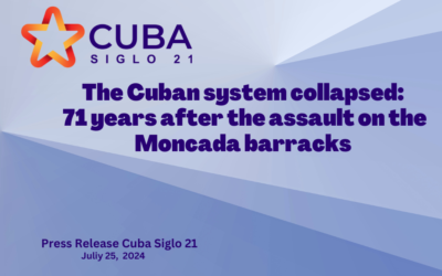 71st anniversary of July 26: the Cuban system has collapsed
