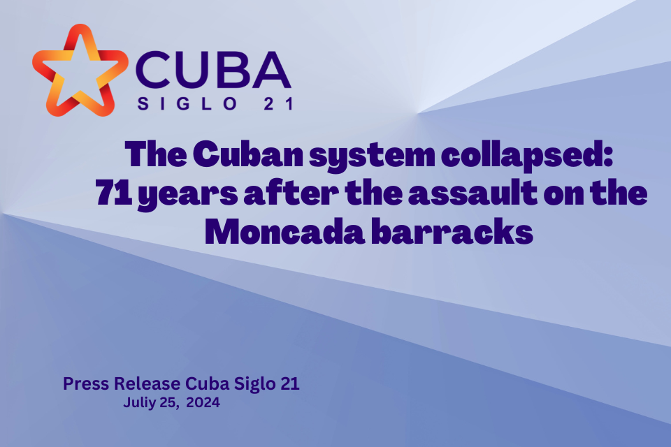 71st anniversary of July 26: the Cuban system has collapsed