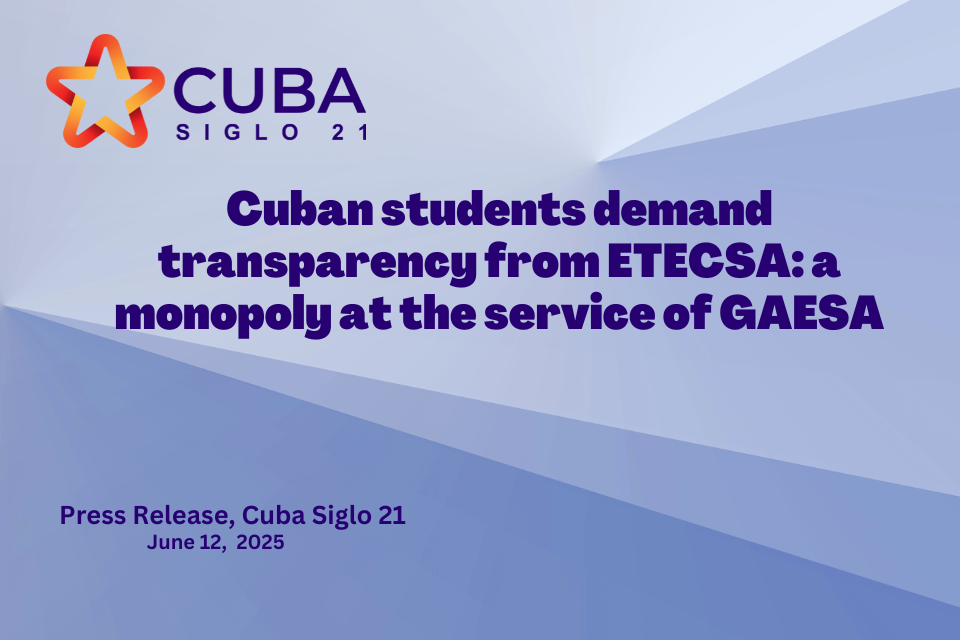 Cuban students demand transparency from ETECSA: a monopoly at the service of GAESA