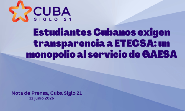 Estudiantes Cubanos exigen transparencia a ETECSA: un monopolio al servicio de GAESA