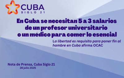En Cuba se necesitan 5 a 3 salarios de un profesor universitario  o un médico para comer lo esencial
