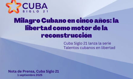 Milagro Cubano en cinco años: la libertad como motor de la reconstrucción
