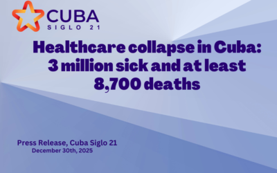 Healthcare collapse in Cuba: 3 million sick and at least 8,700 deaths