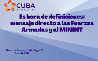 Es hora de definiciones: mensaje directo a las Fuerzas Armadas y al MININT