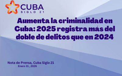 Aumenta la criminalidad en Cuba: 2025 registra más del doble de delitos que en 2024