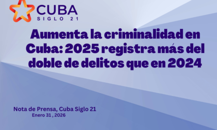 Aumenta la criminalidad en Cuba: 2025 registra más del doble de delitos que en 2024