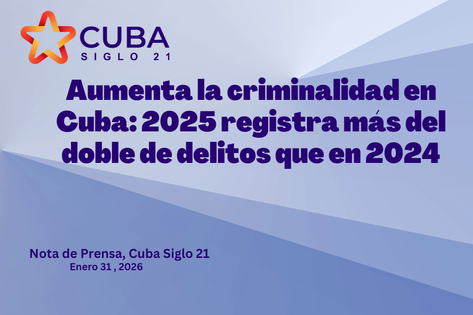 Aumenta la criminalidad en Cuba: 2025 registra más del doble de delitos que en 2024