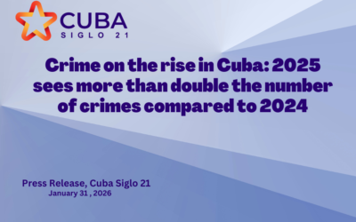 Crime on the rise in Cuba: 2025 sees more than double the number of crimes compared to 2024