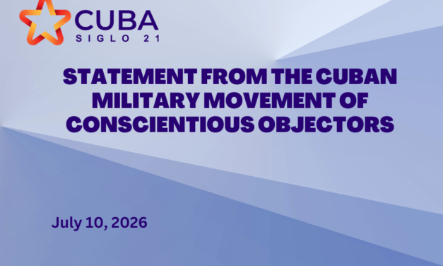 STATEMENT FROM THE CUBAN MILITARY MOVEMENT OF CONSCIENTIOUS OBJECTORS